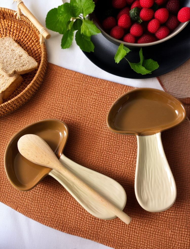 버섯 모양 숟가락 트레이 전체 이미지