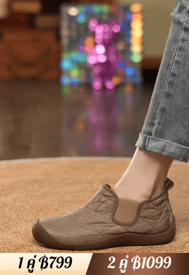 รองเท้าบูทพื้นนิ่มกันลื่น