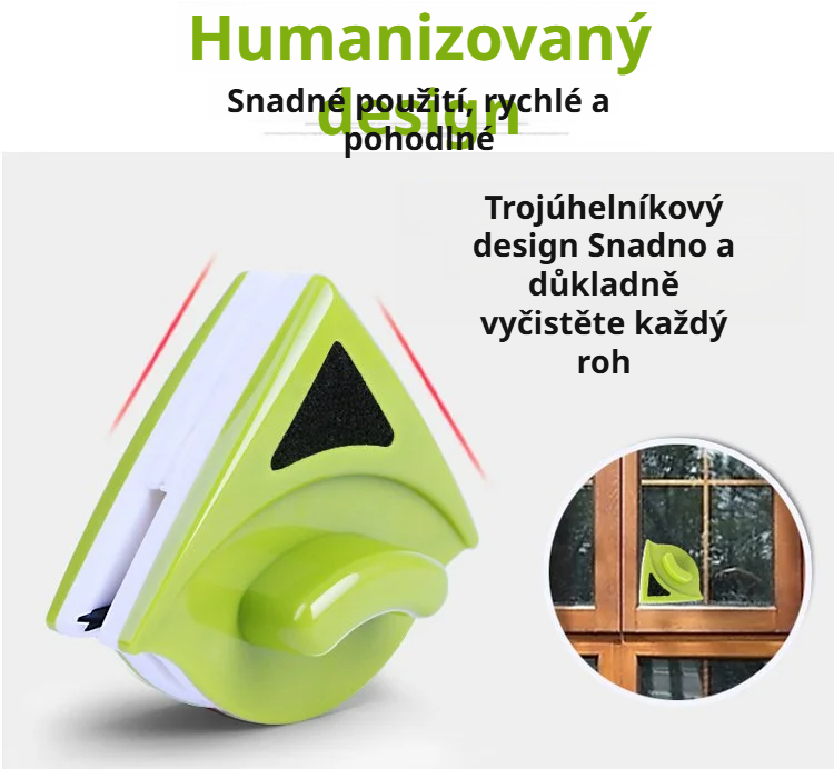 Přenosný magnetický čistič na okna