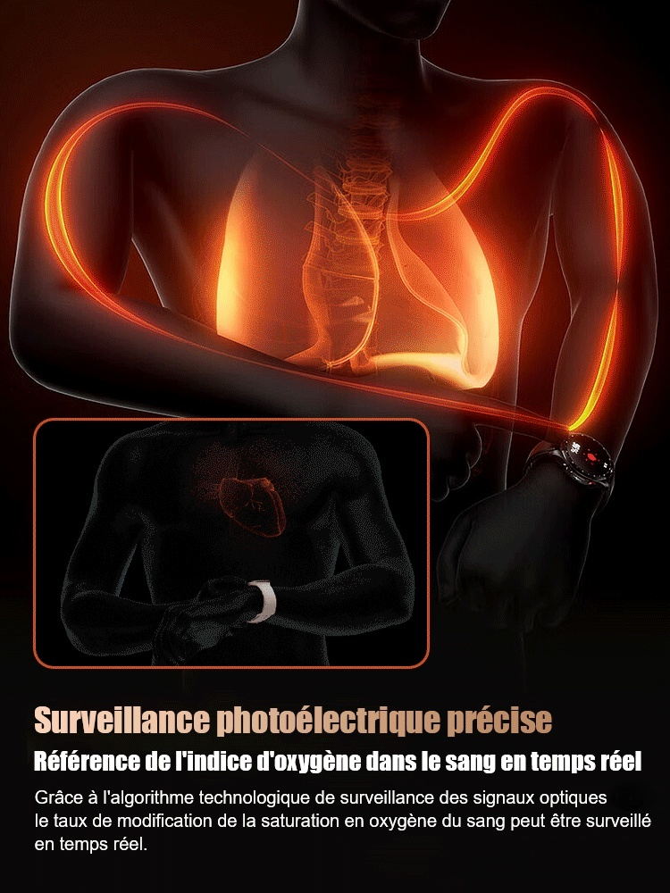 【Recommandée par les endocrinologues】La toute dernière montre connectée française, leader mondial. 