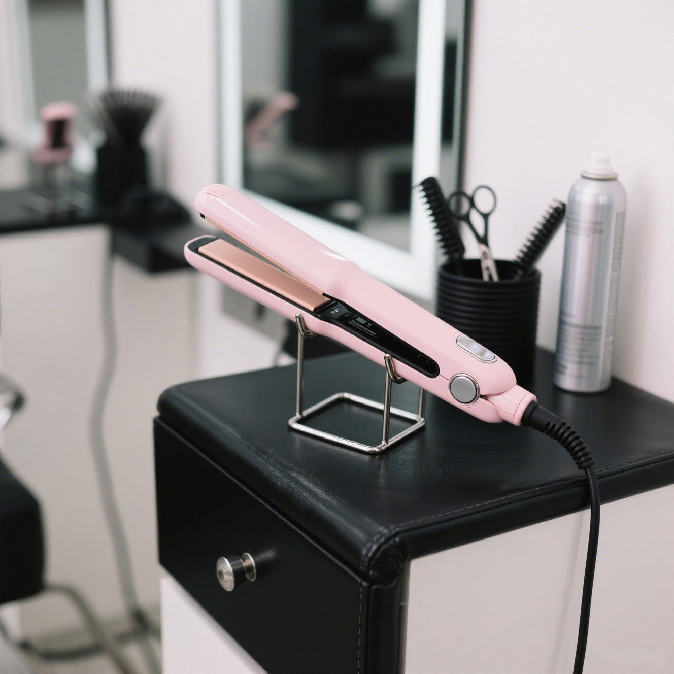 Detail ovládání teploty na žehličce