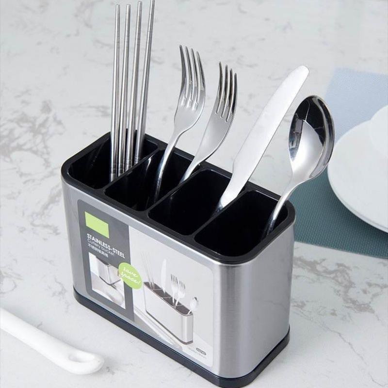 New kitchen household stainless steel chopsticks tableware multi-function integrated drain storage b