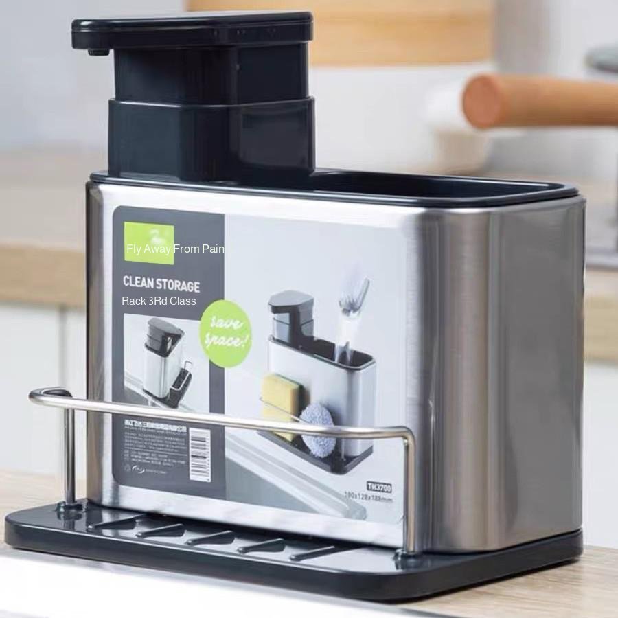 New kitchen household stainless steel chopsticks tableware multi-function integrated drain storage b