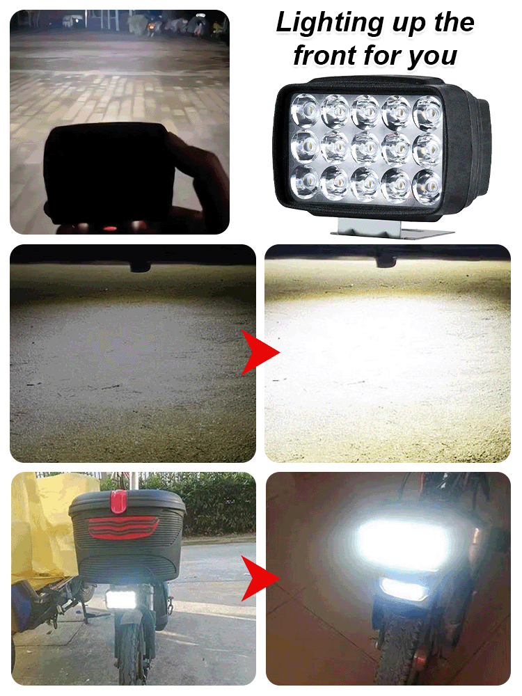 Super bright electric car headlight