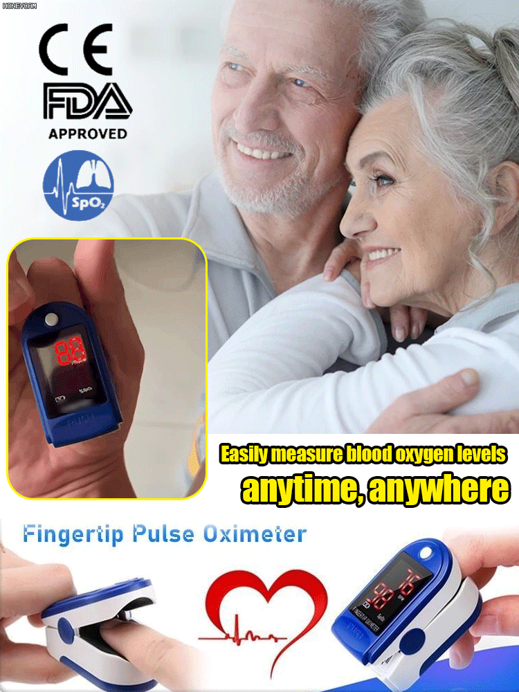 Fingertip blood oxygen detector