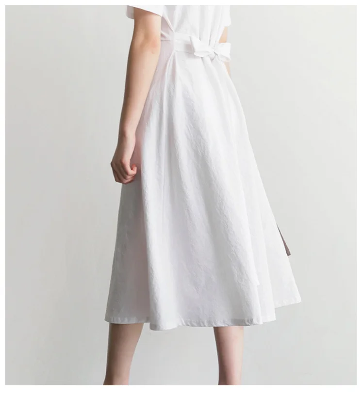 肌触りが良い綿麻ワンピースの質感