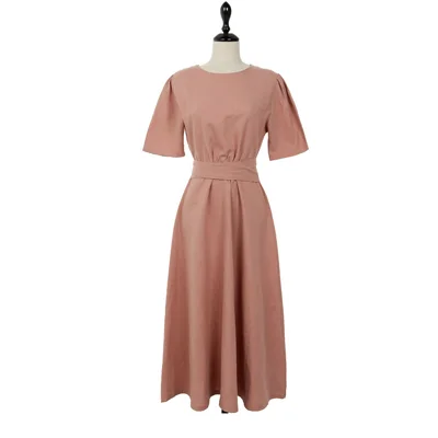 ワンピース 綿麻