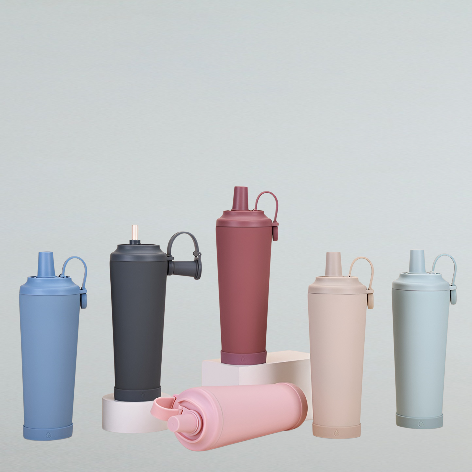 2025年新作魔法瓶カップ 830ml 大容量魔法瓶カップ 携帯用磁気ハンドルウォーターカップ 大穴吸収パール魔法瓶カップ