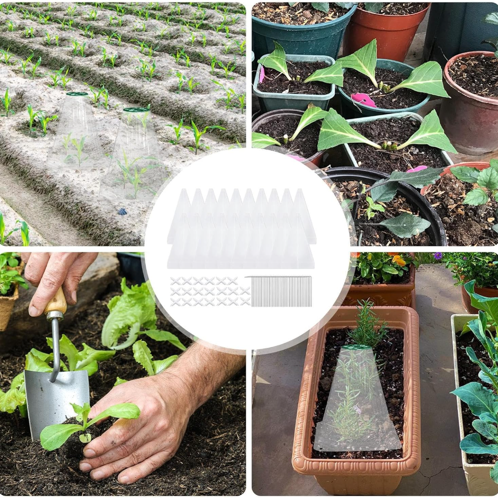 霜から苗を守るグリーンベルカバー