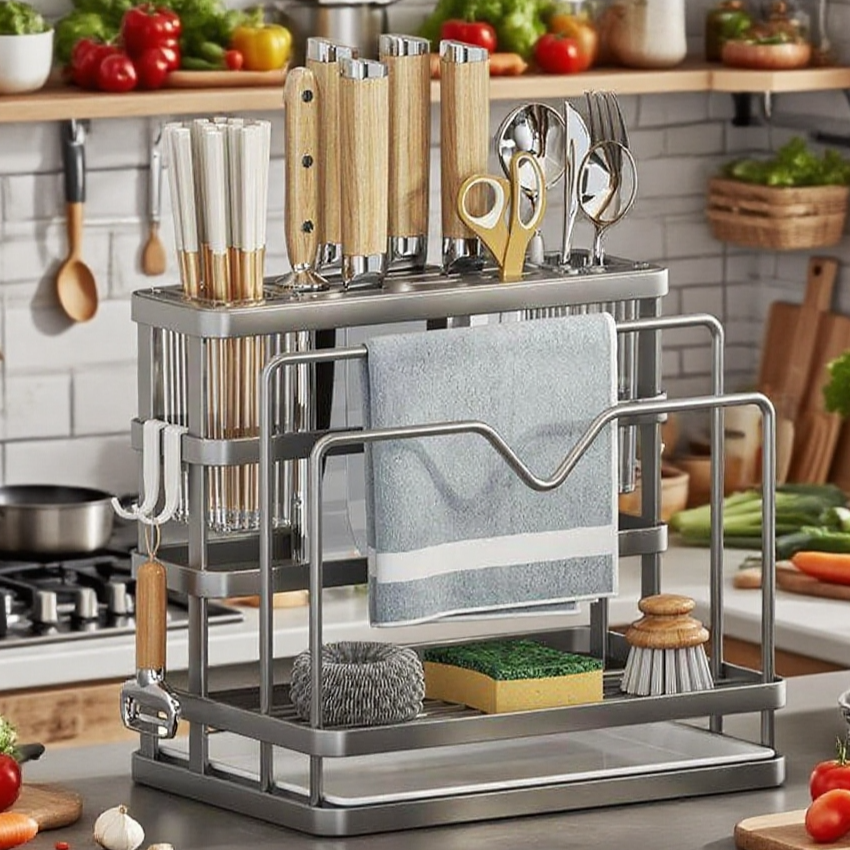 มีดทำครัวหนึ่งชั้นเก็บ