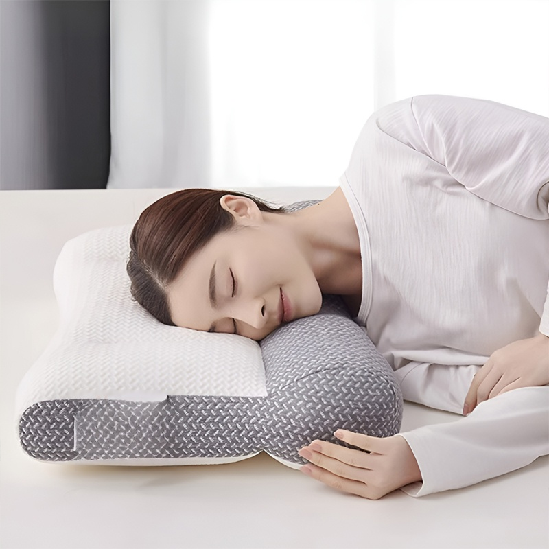 【3초 만에 잠들기】경추 교정 역방향 견인 베개