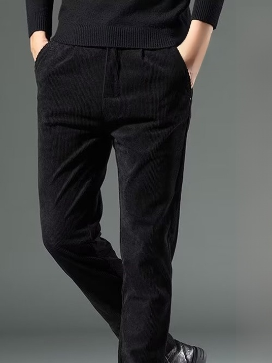 กางเกงผู้ชายขากระบอก ลำลอง ผ้าลูกฟูก รุ่นหน้าหนาว