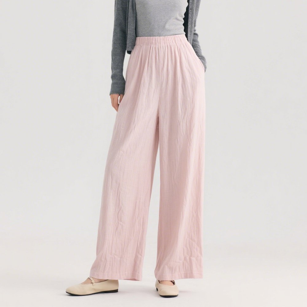 와이드 텍스처 팬츠