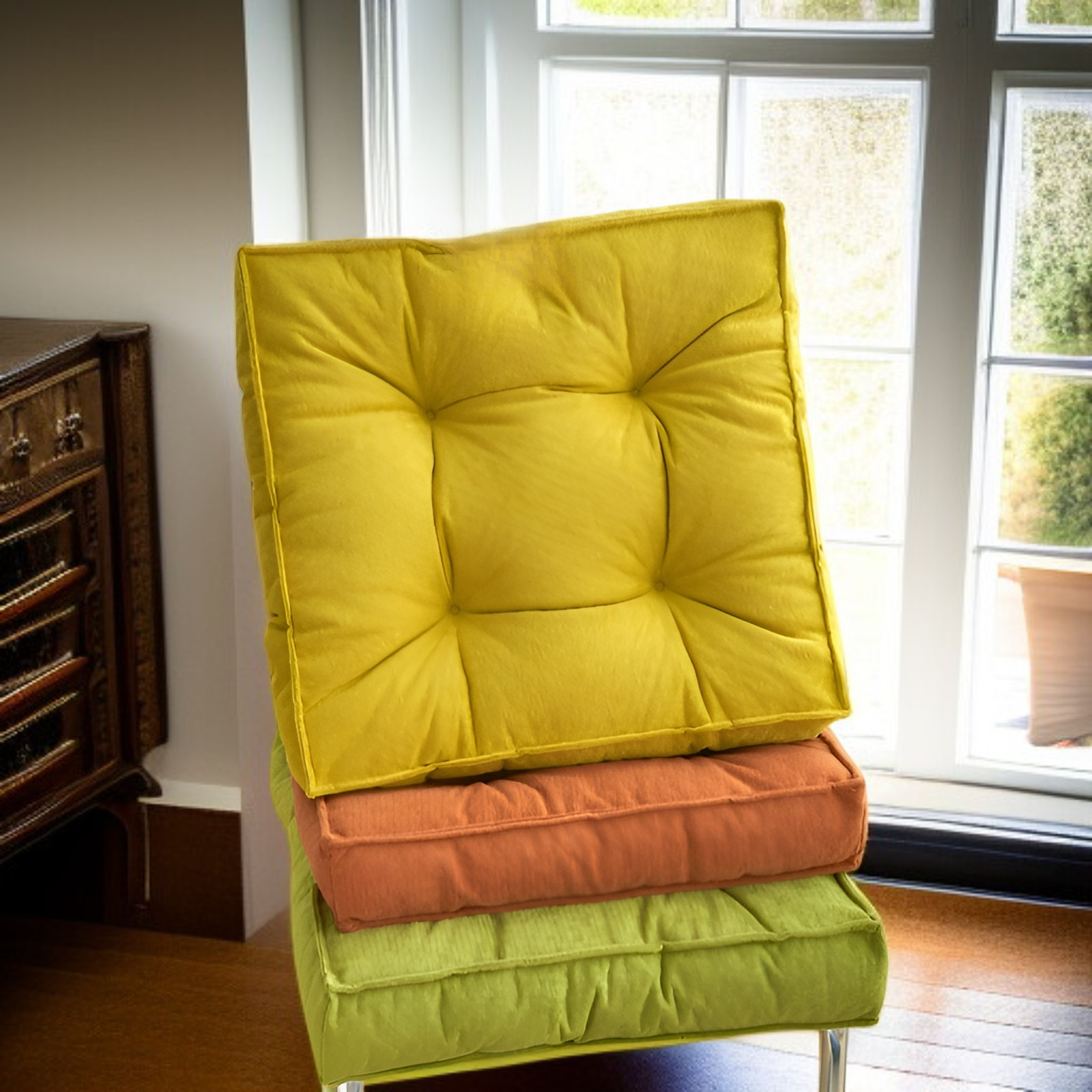 コットンとリネンの通気性のある滑り止めおならパッド