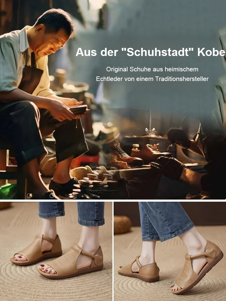 Handgefertigte Ledersandalen