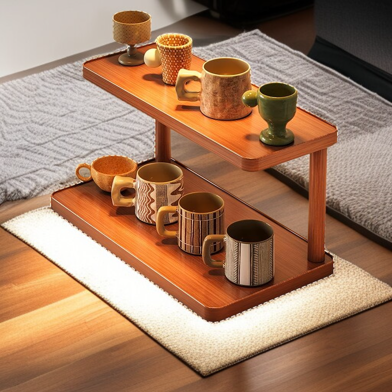 Desktop storage rack cup storage rack dining table countertop workstation water cup coffee cup tea s