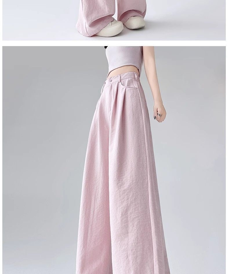 여름에 어울리는 여성 와이드 팬츠 스타일링