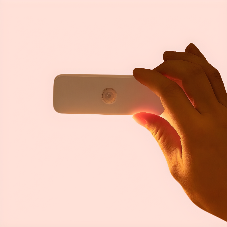 측면 발광 계단 복도 화장실, 자석 부착 무선 충전식 수면등 벽등