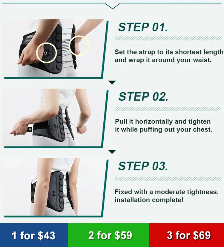 【Yao-Raku Belt】Lumbar Support Corrector