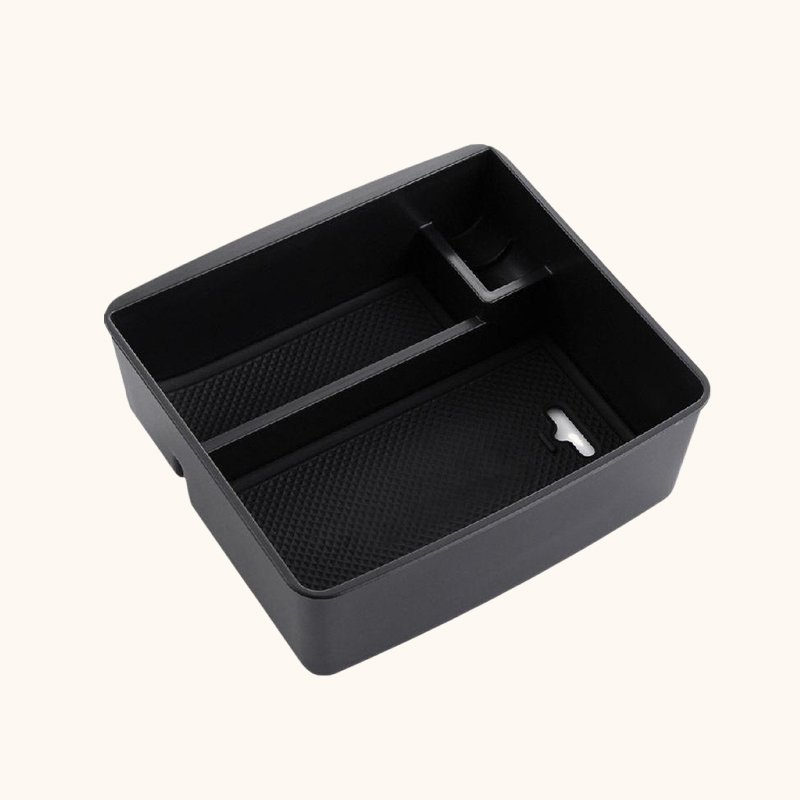 Central armrest storage box