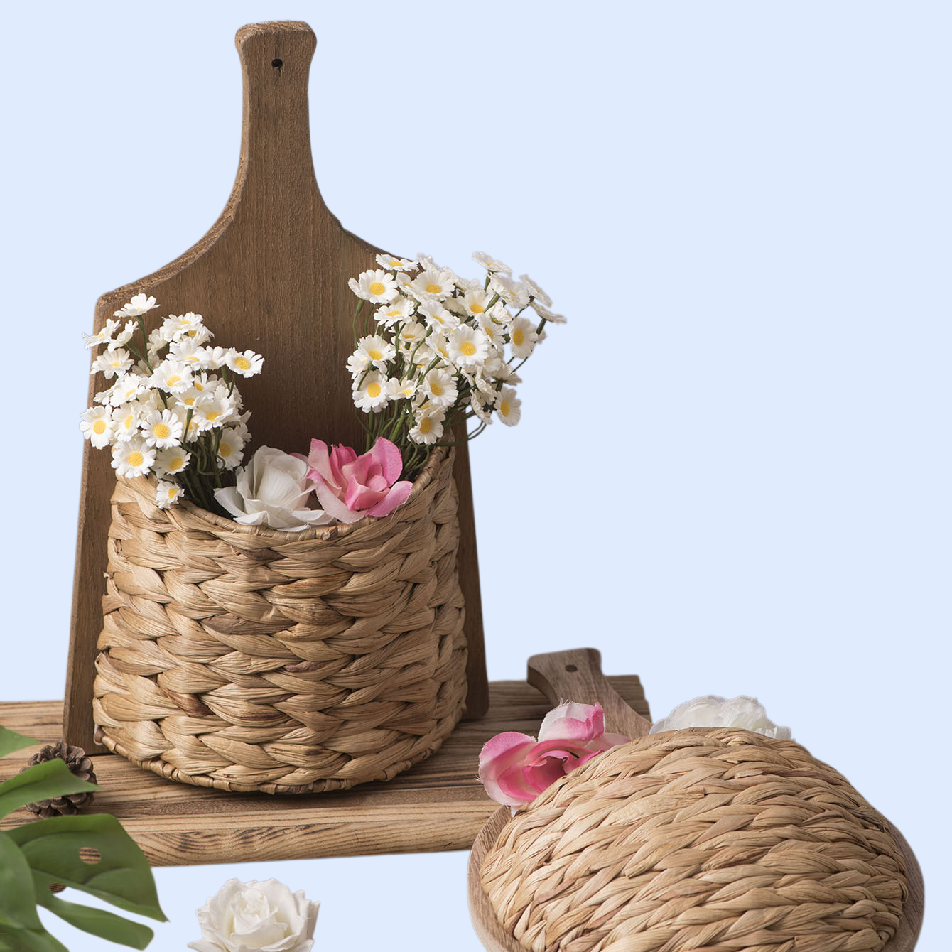 創造的な壁掛けフラワーバスケット