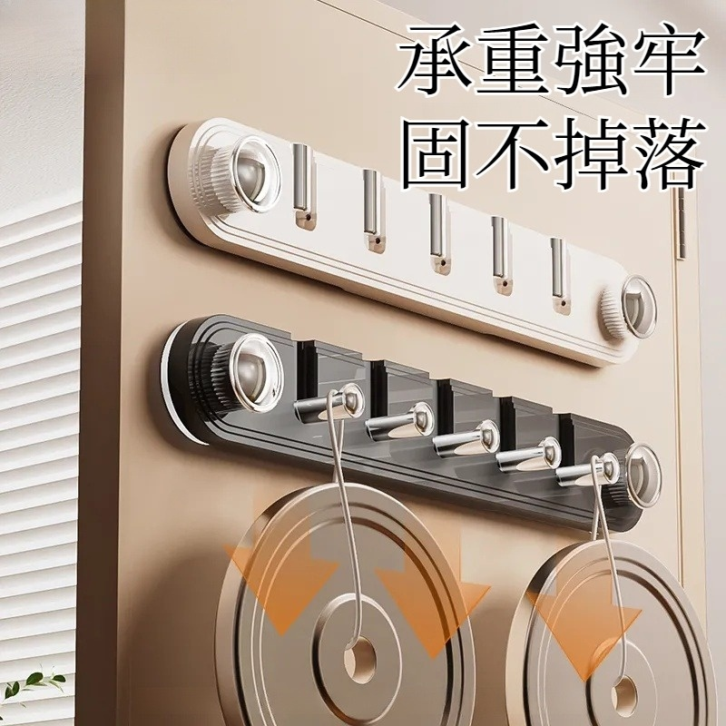 吸盤門後掛鉤粘掛免打孔強力承重壁掛鉤入戶門掛衣架廚房收納架
