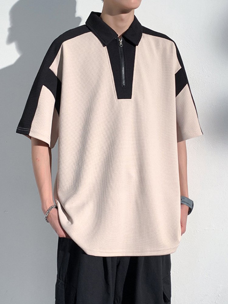 Volné ležérní kostkované polo