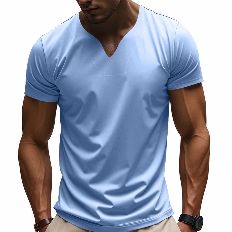 Krátké rukávy s rychleschnoucím výstřihem do V