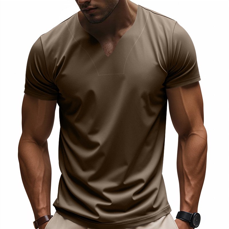 Krátké rukávy s rychleschnoucím výstřihem do V