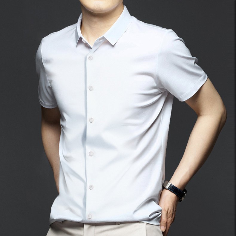 Luxusní business košile s ledovým pocitem, která se nežehlí