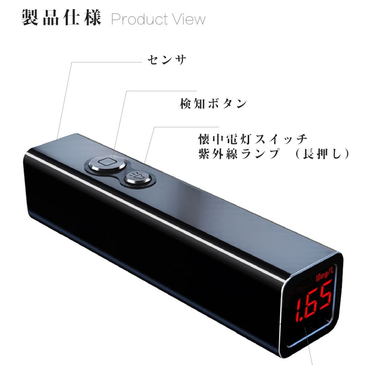 【デジタル蛍光剤検出器】紫外線 LED懐中電灯 お金の検出器 蛍光剤検出光