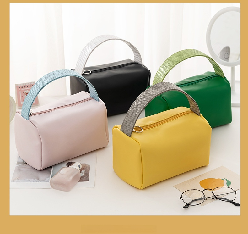 화장품 가방 여행 휴대용 캔디 컬러 PU 방수 세면 가방 대용량 휴대용 샘플 s