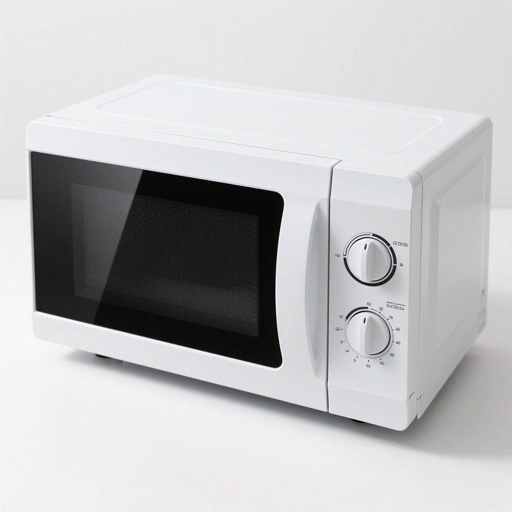 Cuptor cu microunde alb, ușor de utilizat