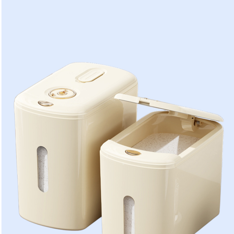 HQL-방충 및 방습 기능이 뛰어난 가정용 쌀통용 푸시 오픈 뚜껑