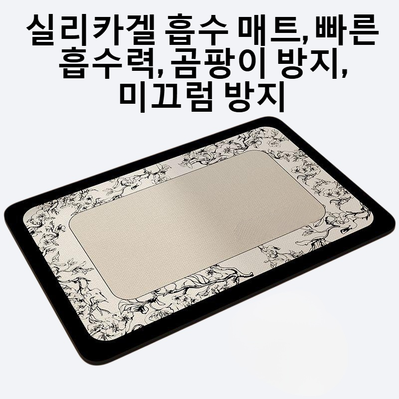 욕실 규조 진흙 흡수 발판