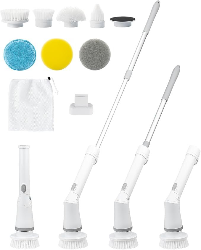 バスルームで電動ブラシを使用しているイメージ