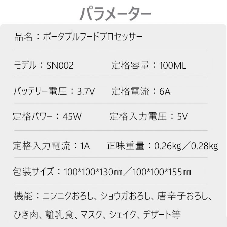 電動フードプロセッサー