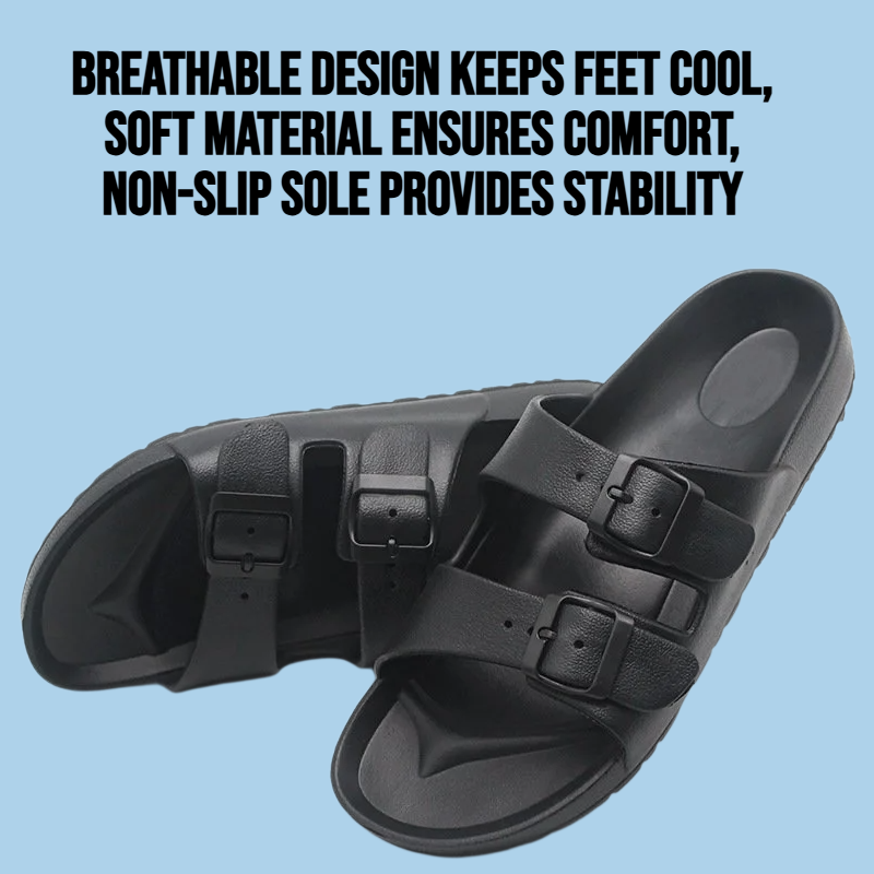 Soft and non slip men's cool slippers for summer