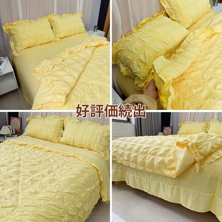 冷感シアサッカー生地夏掛け布団4点セット