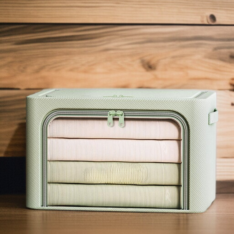 New clothes storage box household fabric folding basket wardrobe clothes quilt storage box bag stora