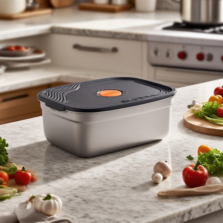 新鮮な食材を保冷シールケースで保存するイメージ