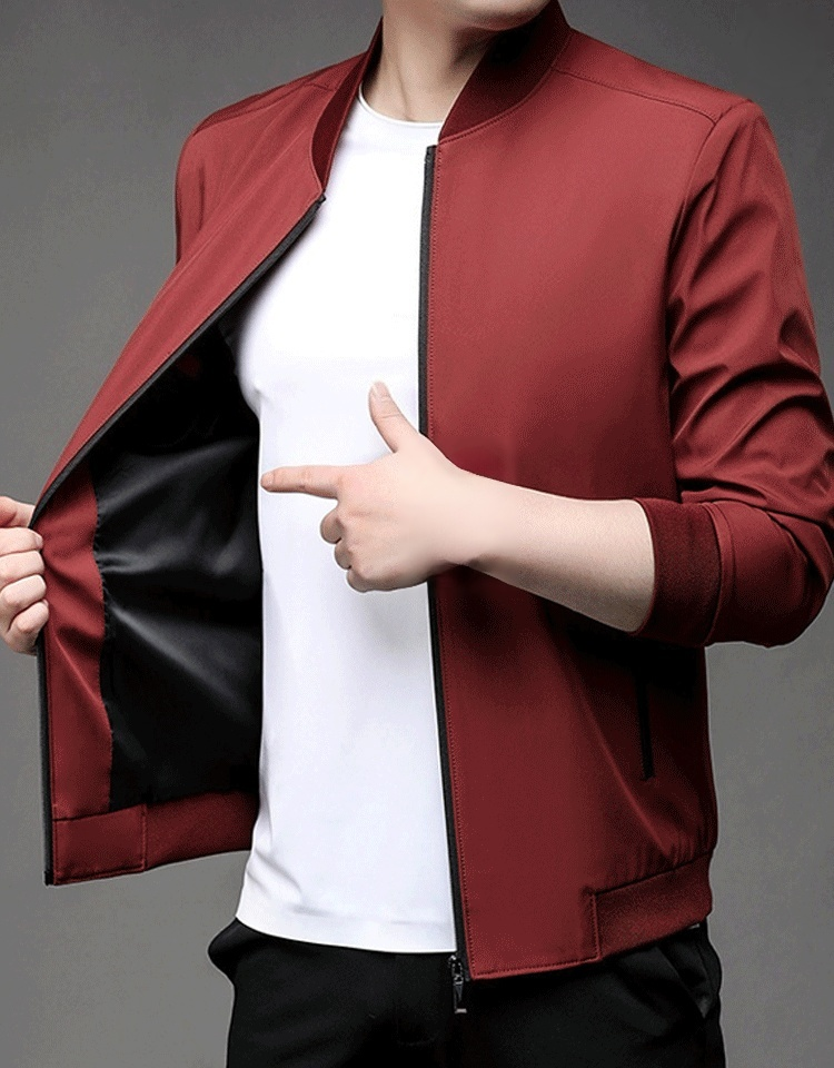 클래식 라운드넥 얇은 남성 자켓