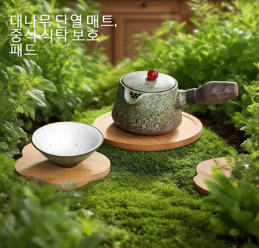 고급 원목 내열 방열 매트의 디테일