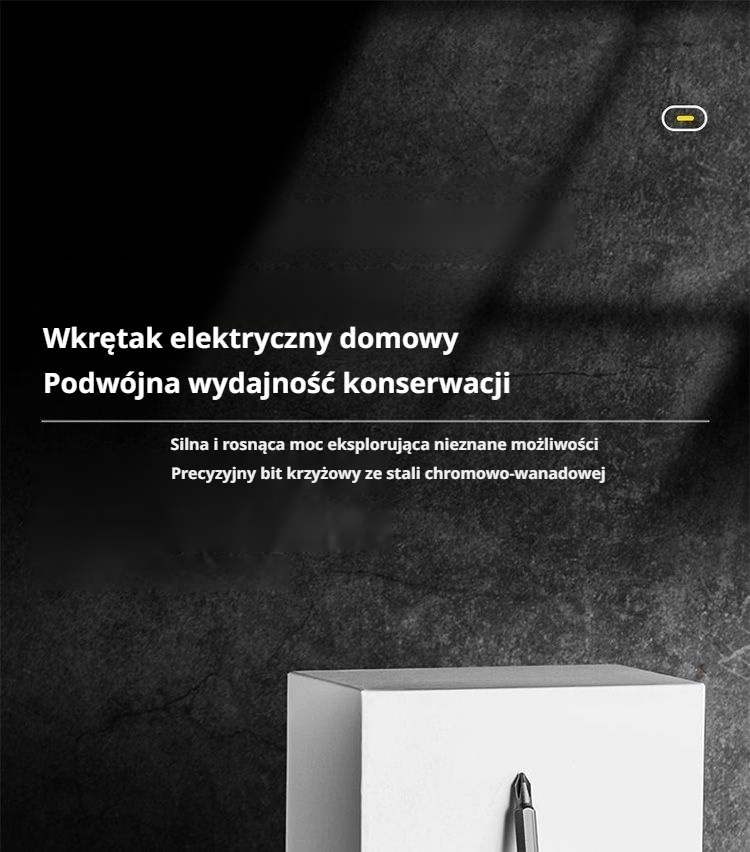 Mały akumulatorowy mini wkrętak elektryczny do domu