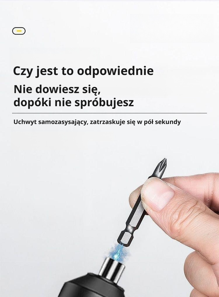Łatwy w użyciu mini wkrętak elektryczny