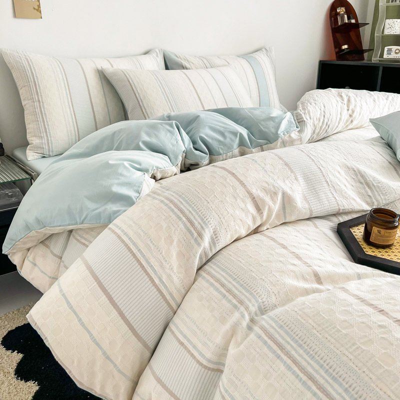 綿100%ウォッシュコットン掛け布団カバー3点セット