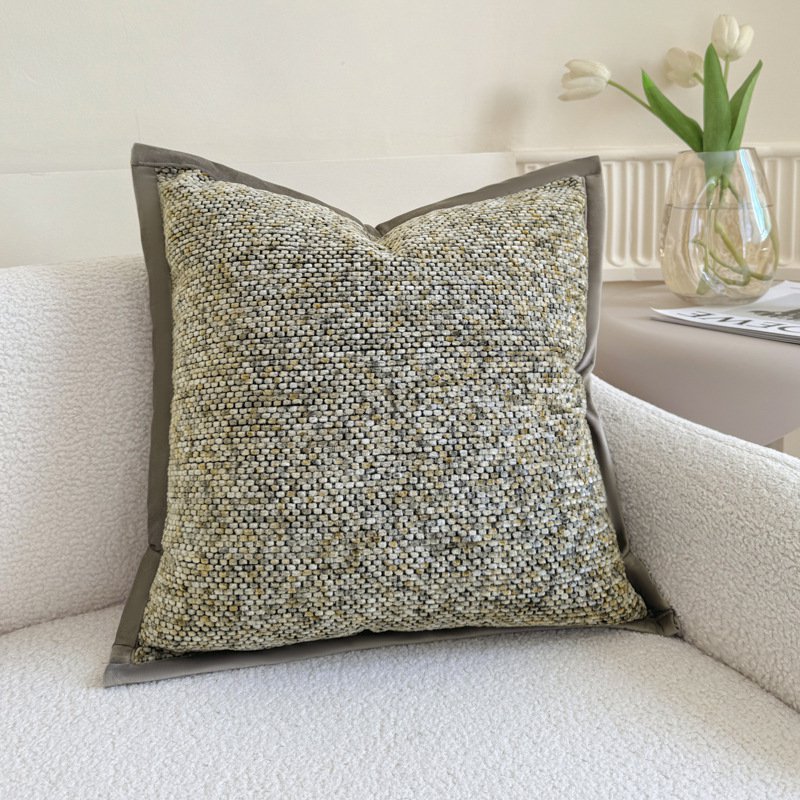 北欧風ラグジュアリーなシェニール織り高級感ヘッドボードクッション