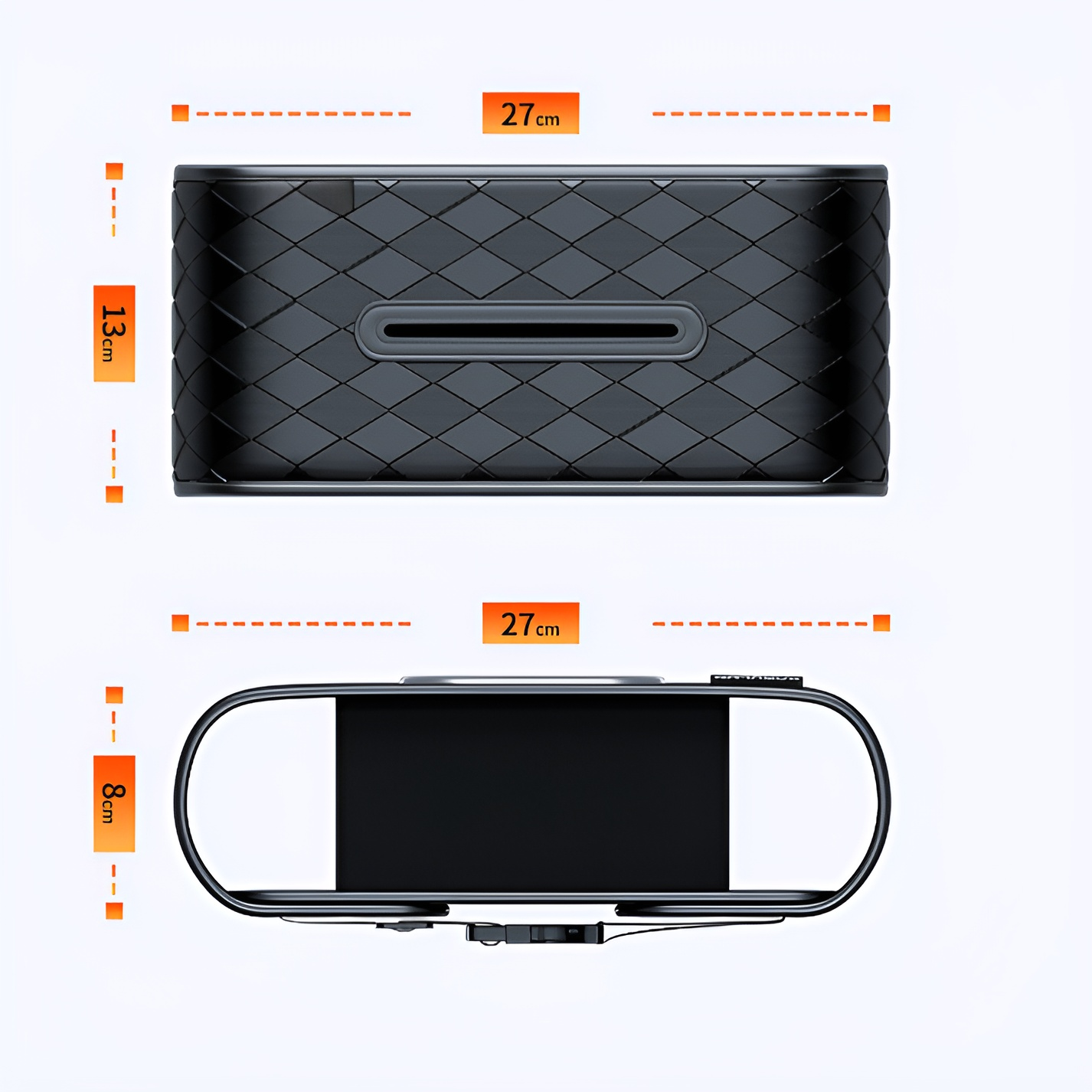 車用ティッシュボックス 車用ティッシュボックス 車用ティッシュボックス クリエイティブな多機能伸縮性ベルト レザーサンバイザー シートバック収納