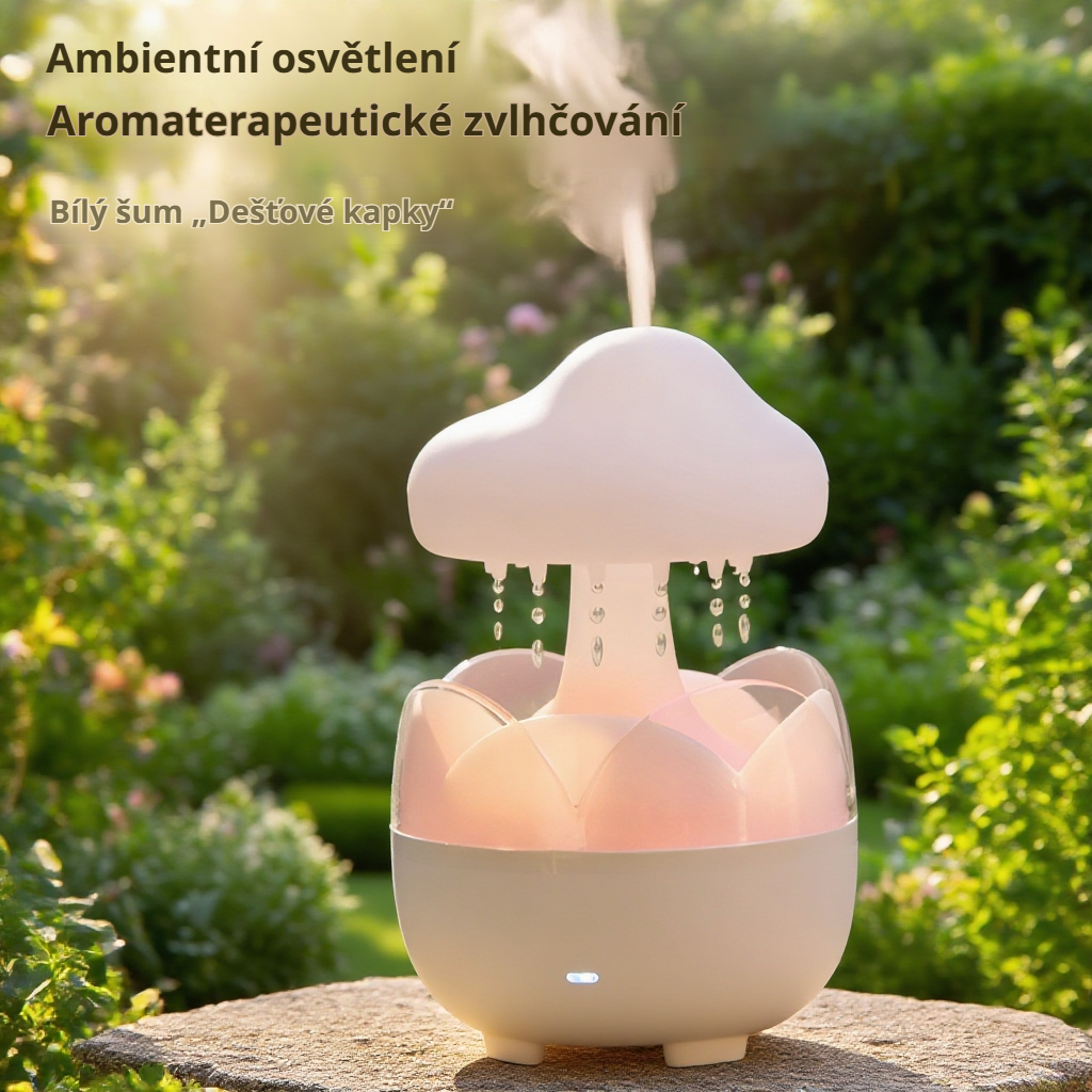 Malý domácí difuzér Raindrop na esenciální oleje