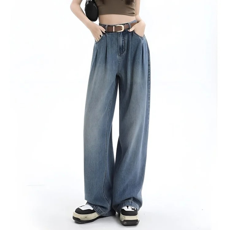 마이야르 컬러감 기모 와이드 청바지 